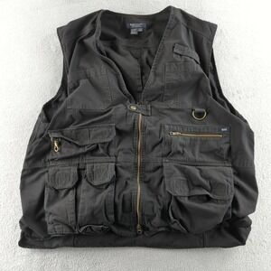 5.11 Tactical Vest Mens 2XL Black Utility Canvas CCW Concealed Carry 80001 Gear